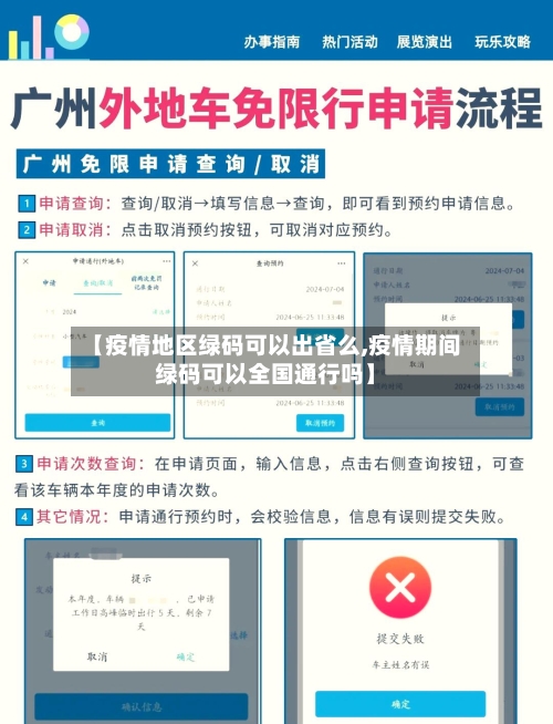【疫情地区绿码可以出省么,疫情期间绿码可以全国通行吗】