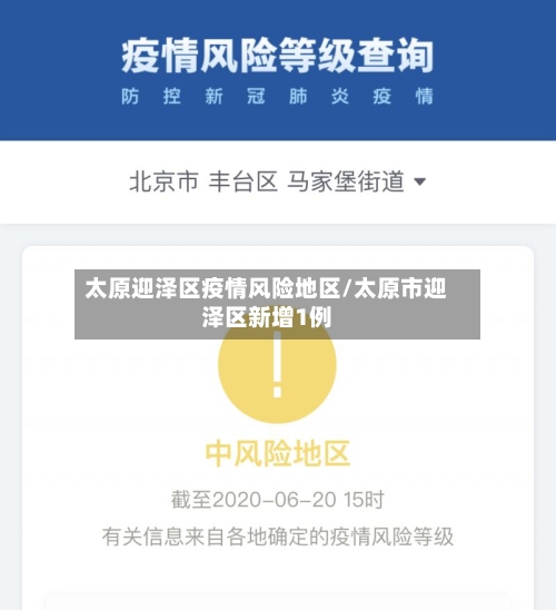 太原迎泽区疫情风险地区/太原市迎泽区新增1例-第2张图片